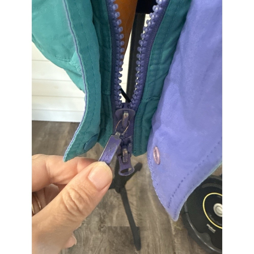 Patagonia Vintage 90s Retro XL Ski Coat Jacket Colorblock Gorpcore Teal Purple - Picture 4 of 10